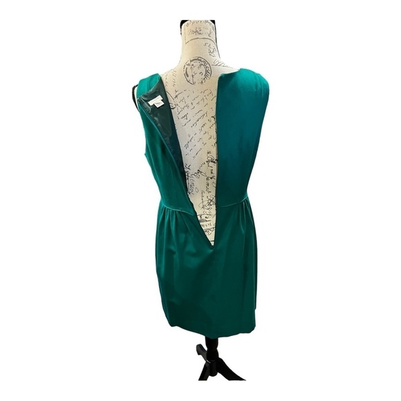 J Crew green sleeveless dress size 10 - Picture 6 of 9